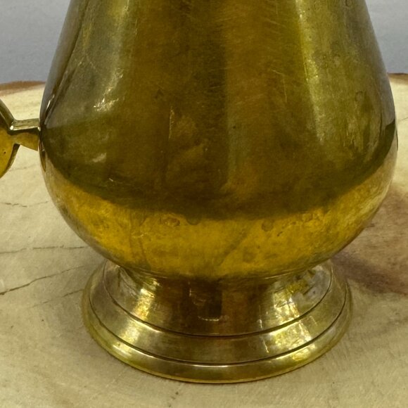 Vintage Electro Plated Nickel Silver Creamer Small Pitcher Stamped India Natural - Picture 7 of 7